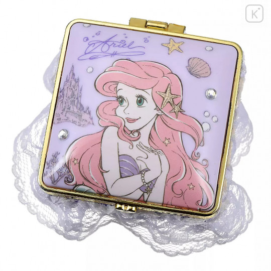 Japan Disney Store Notepad Memo Mirror Jewelry Box - Little Mermaid Ariel - 2