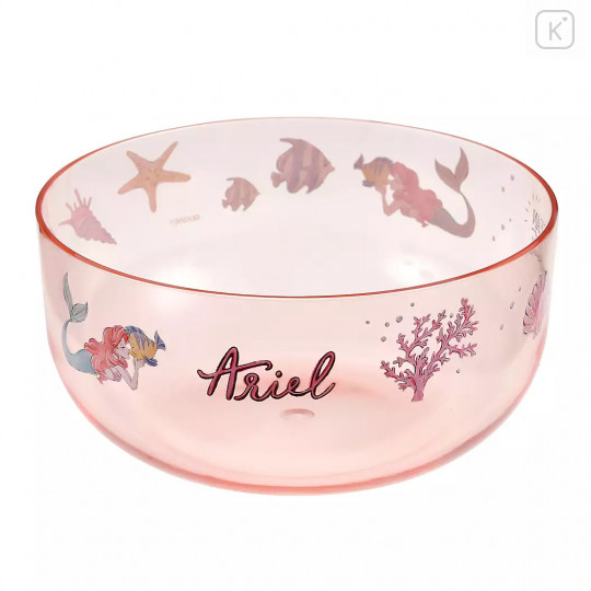 Japan Disney Store Princess Acrylic Bowl Clear Airy - Little Mermaid Ariel - 2