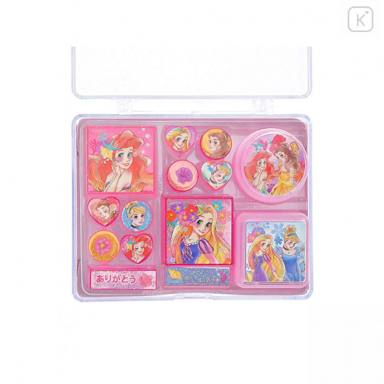 Japan Disney Store Princesses Stamp Chop - Ariel, Belle, Rapunzel, Cinderella - 2