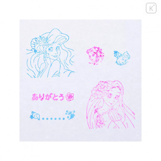 Japan Disney Store Princesses Stamp Chop - Ariel, Belle, Rapunzel, Cinderella - 6