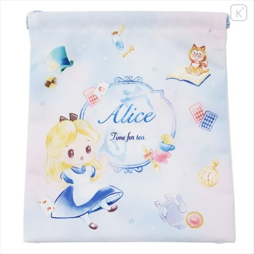 Japan Disney Drawstring Bag - Alice in the Wonderland - 1