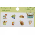 Japan Disney Masking Seal Flake Sticker - Toy Story Food - 3