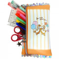 Japan Disney Pouch Makeup Bag Pencil Case - Chip & Dale Candy Time - 3