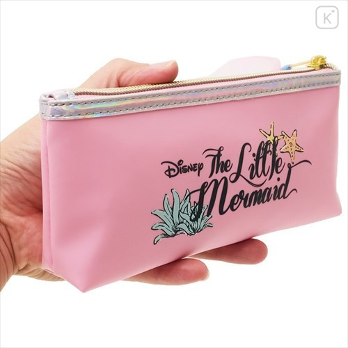 Japan Disney Pouch (M) - The Little Mermaid Ariel & Flounder - 3