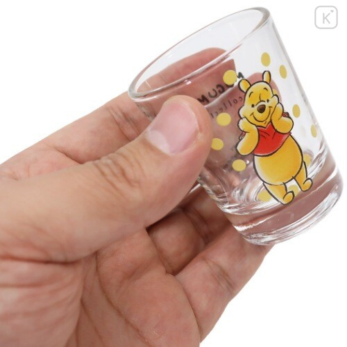 Japan Disney Mini Glass Tumbler - Winnie The Pooh - 3