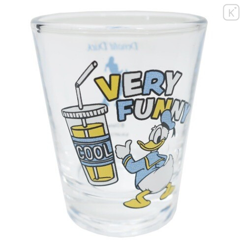 Japan Disney Mini Glass Tumbler - Donald Duck : Very Funny - 2