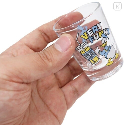 Japan Disney Mini Glass Tumbler - Donald Duck : Very Funny - 3