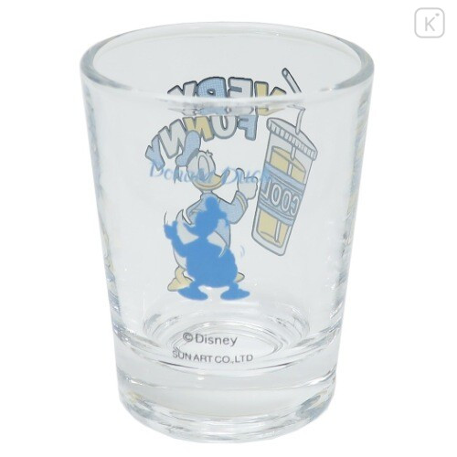 Japan Disney Mini Glass Tumbler - Donald Duck : Very Funny - 4