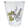 Japan Disney Mini Glass Tumbler - Daisy Duck : Look at me - 2