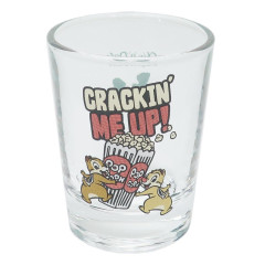 Japan Disney Mini Glass Tumbler - Chip & Dale