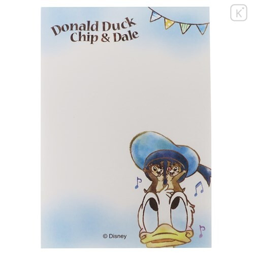 Japan Disney Mini Notepad - Donald Duck & Chip & Dale - 2