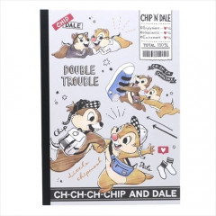 Japan Disney B5 Glue Blank Notebook - Chip & Dale / Fashion