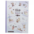 Japan Disney B5 Glue Blank Notebook - Chip & Dale - 1