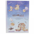 Japan Disney B5 Glue Blank Notebook - Chip & Dale Star Night - 1