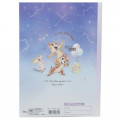 Japan Disney B5 Glue Blank Notebook - Chip & Dale Star Night - 3