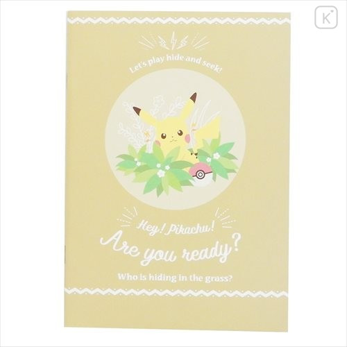 Japan Pokemon A5 Glue Blank Notebook - Pikachu - 1