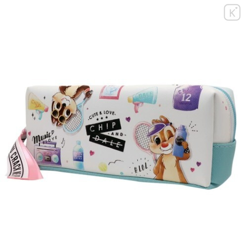 Japan Disney Pencil Case (M) - Chip & Dale Cute and Love - 1
