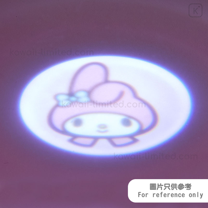 JAPAN Sanrio My Melody Rabbit Pink UFO KeyChain Clip to Bag LED Light Flashlight