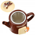 Japan Disney Pottery Teapot - Chip & Dale Tree House - 4