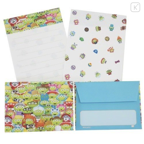 Japan Disney Mini Letter Set - Toy Story Little Green Men Alien Cosplay - 2