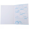 Japan Disney B5 Glue Blank Notebook - Chibi Maruko-chan Yellow - 2