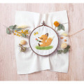 Japan Hamanaka Fluffy Embroidered Wool Needle Felting Kit - Fox & Butterfly - 1