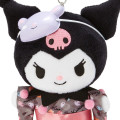 Japan Sanrio Kimono Keychain Plush - Kuromi Kimono - 4