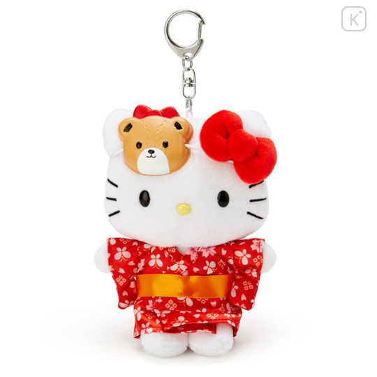 Japan Sanrio Kimono Keychain Plush - Hello Kitty - 1