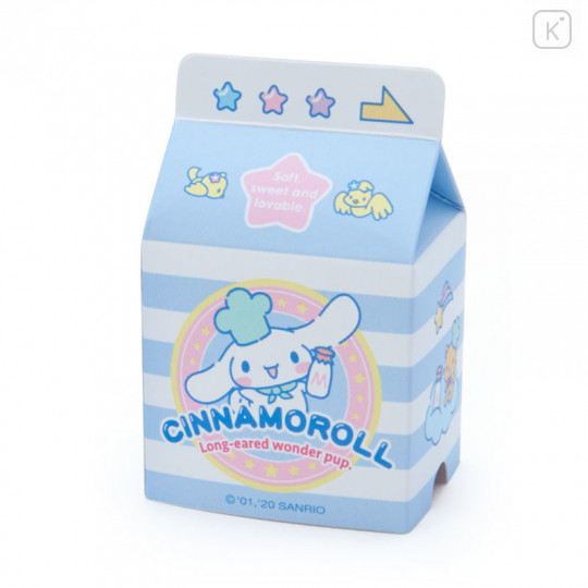 Japan Sanrio Sticker with Milk Pack Case - Cinnamoroll - 6