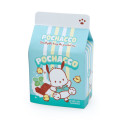 Japan Sanrio Sticker with Milk Pack Case - Pochacco - 6