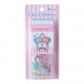 Japan Sanrio Sticker with Milk Pack Case - Little Twin Stars - 1