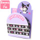 Japan Sanrio Washi Paper Masking Tape - Kuromi Black