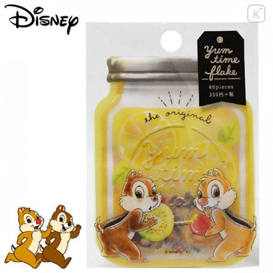 Japan Disney Masking Seal Flake Sticker - Chip & Dale Vs Donald Duck - 1