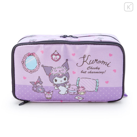 Japan Sanrio Multipurpose Travel Pouch - Kuromi - 1