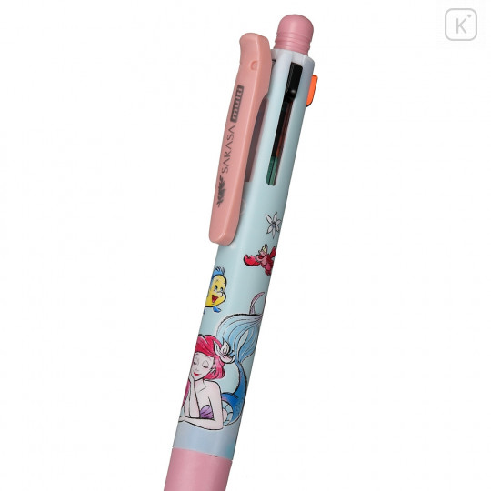 Japan Disney Store Sarasa Multi 4+1 Gel Pen & Mechanical Pencil - Little Mermaid Ariel - 5