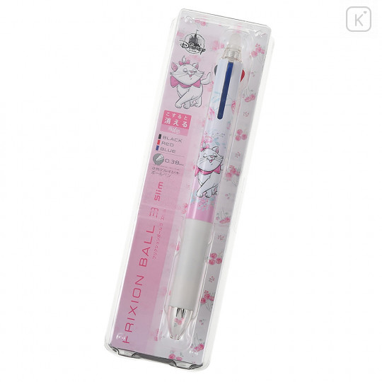 Japan Disney Store FriXion Erasable 3 Color Multi Gel Pen - Marie Cat - 1