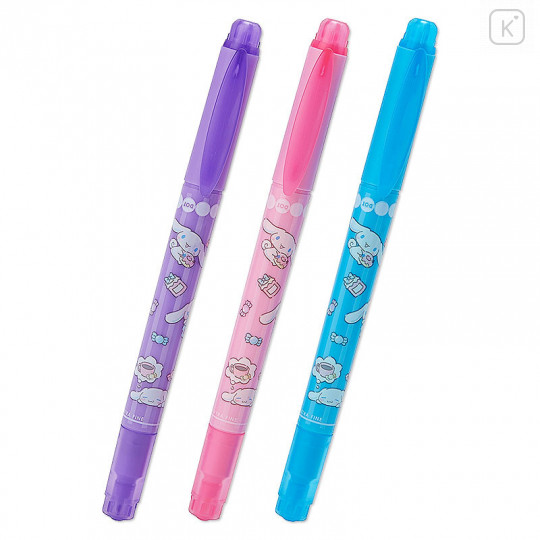 Japan Sanrio Double Tip Water-based Marker 3 Colors Set - Cinnamoroll - 1