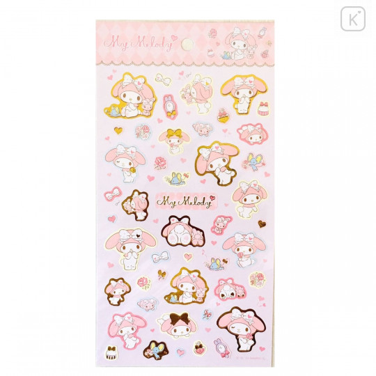 Japan Sanrio Gold Accent Sticker - My Melody | Kawaii Limited
