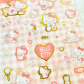 Japan Sanrio Gold Accent Sticker - Hello Kitty - 2
