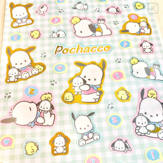 Japan Sanrio Gold Accent Sticker - Pochacco - 2