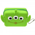 Japan Disney Store Mini Pouch - Little Green Men Face - 3