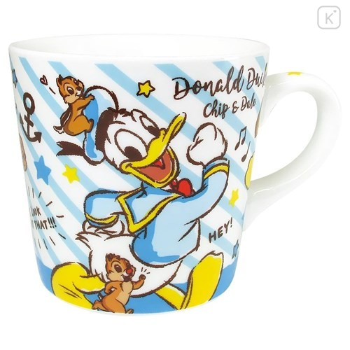 Japan Disney Ceramic Mug - Donald & Chip & Dale - 1