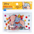 Japan Disney Piece Seal Flake Sticker with Zip Pouch - Dumbo - 1