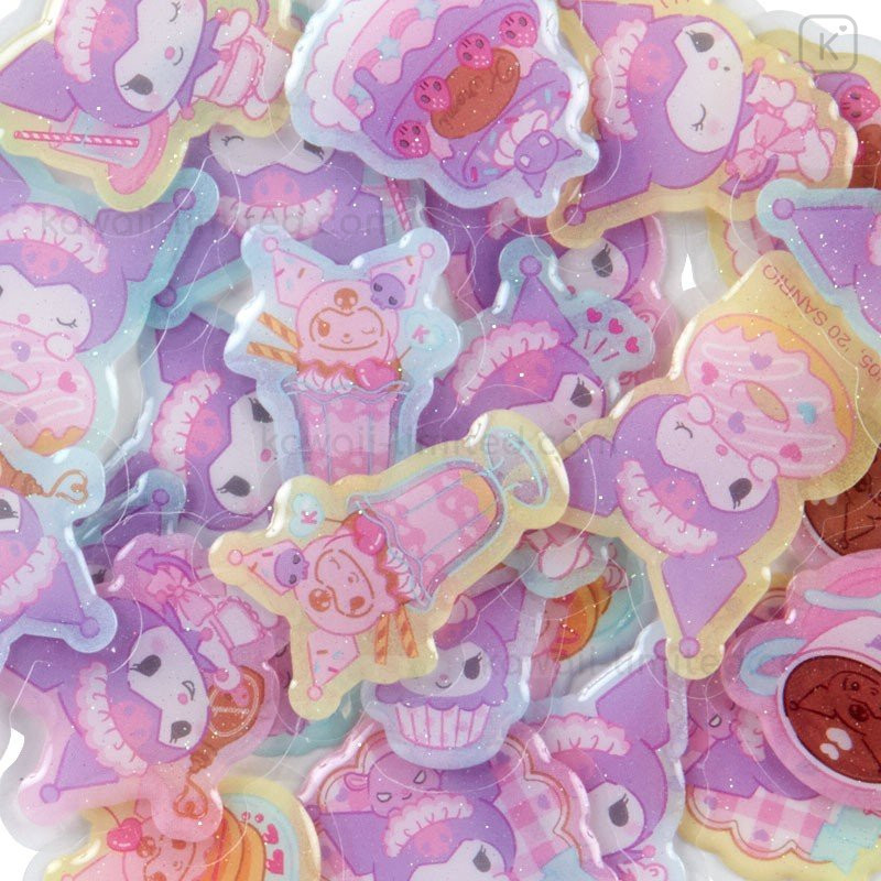 Japan Sanrio Sweets Stickers with Cake Box - Kuromi | Kawaii Limited
