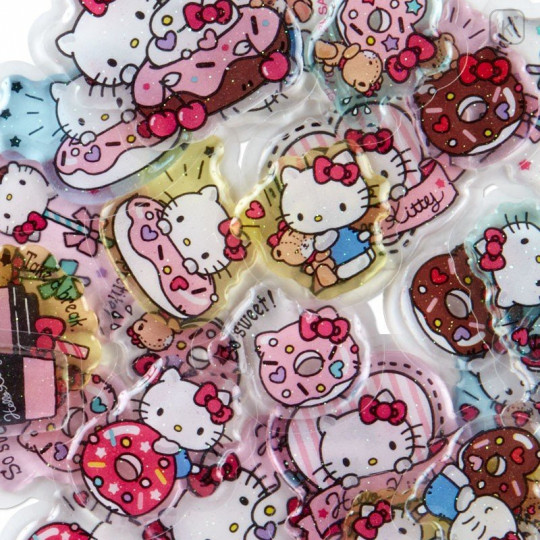 Japan Sanrio Sweets Stickers with Cake Box - Hello Kitty - 3