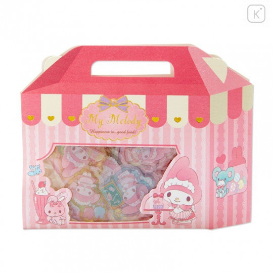 Japan Sanrio Sweets Stickers with Cake Box - My Melody - 1