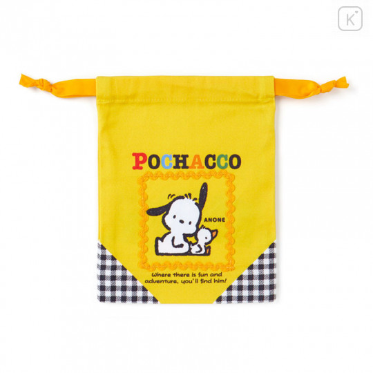 Japan Sanrio Drawstring Bag - Pochacco - 1