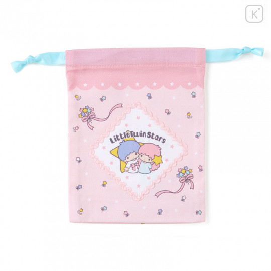 Japan Sanrio Drawstring Bag - Little Twin Stars - 1