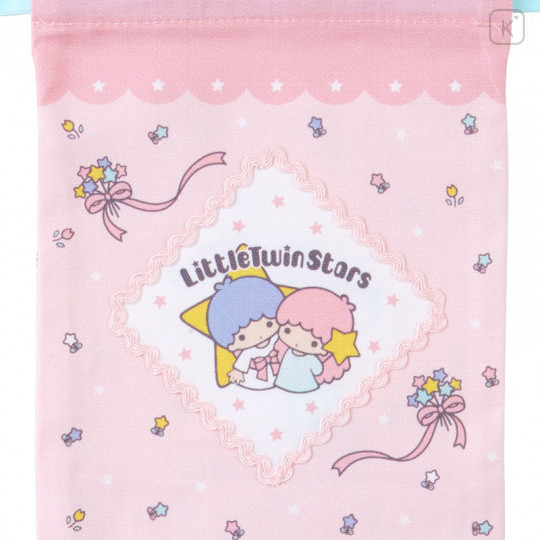 Japan Sanrio Drawstring Bag - Little Twin Stars - 3