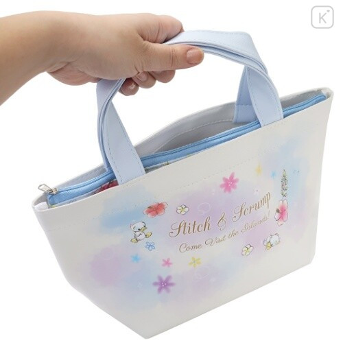 Japan Disney Tote Bag with Insulation Pouch - Stitch - 3